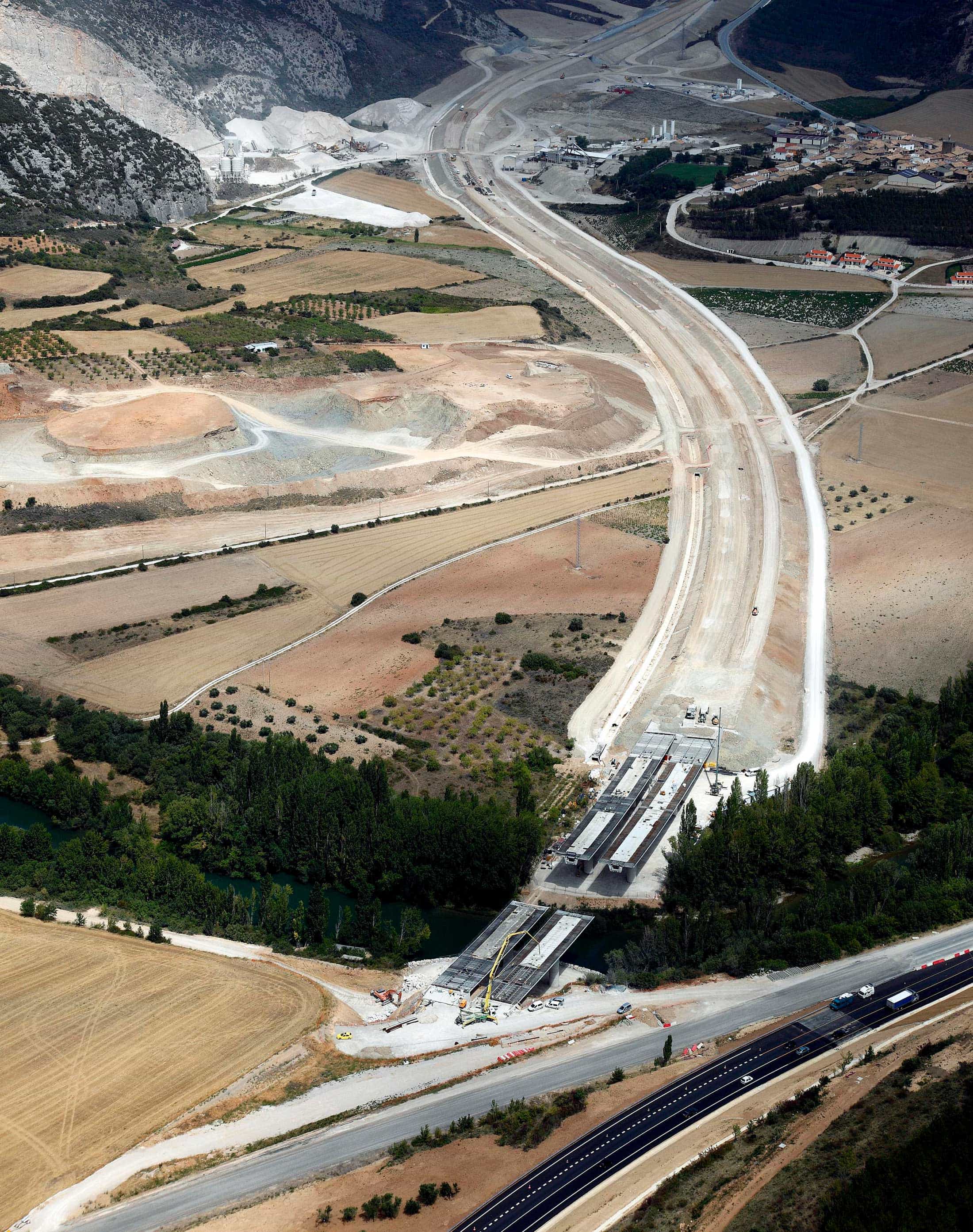 Obras de la Autovía del Pirineo A21